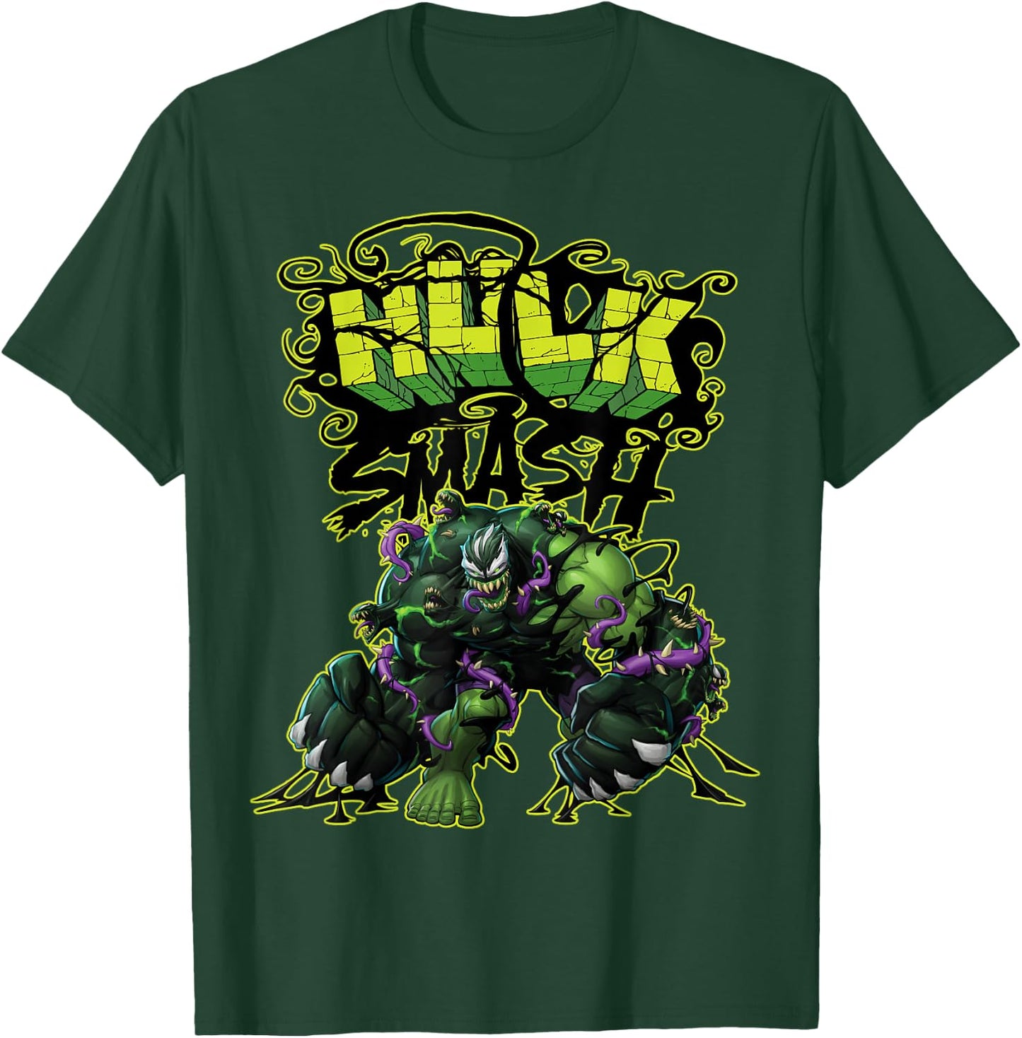 Marvel Spider-Man Maximum Venom Hulk Smash Venomized T-Shirt - T-Shirt | Forest