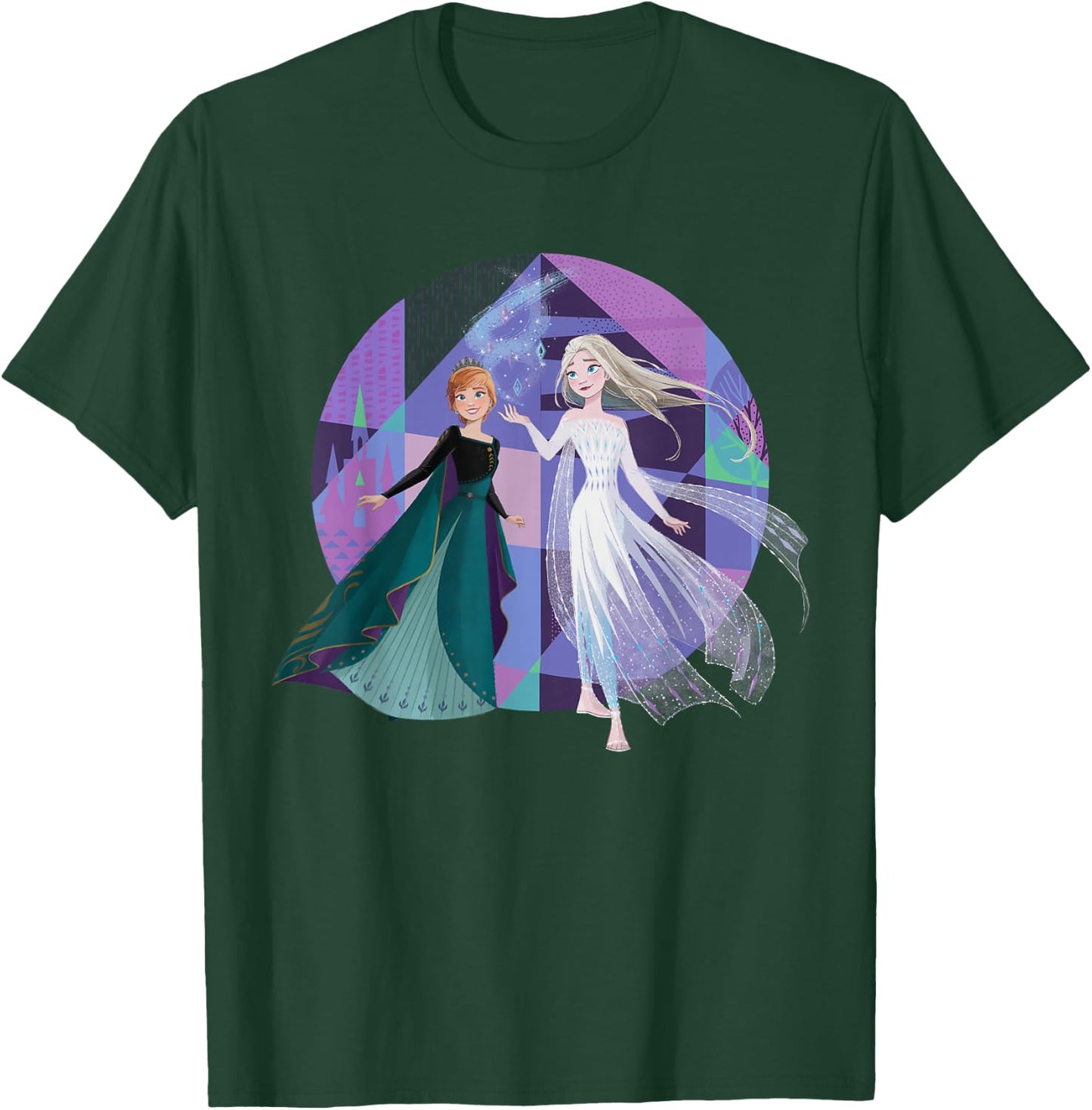 Disney Frozen 2 Queen Anna and Snow Queen Elsa T-Shirt - T-Shirt | Forest