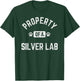 Property of a Silver Lab Labrador Lover Vintage Retro T-Shirt - T-Shirt | Forest
