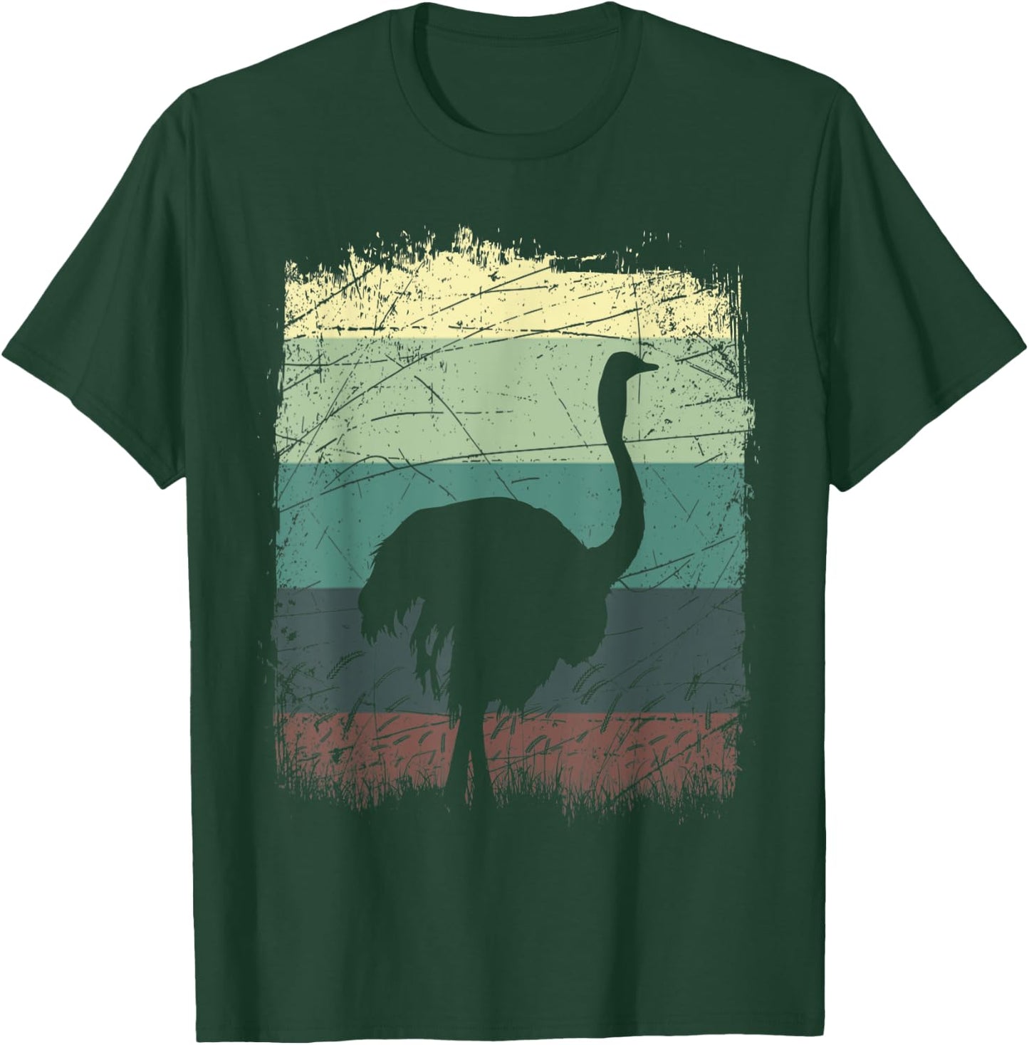 Safari Animal Ostrich T-Shirt - T-Shirt | Forest