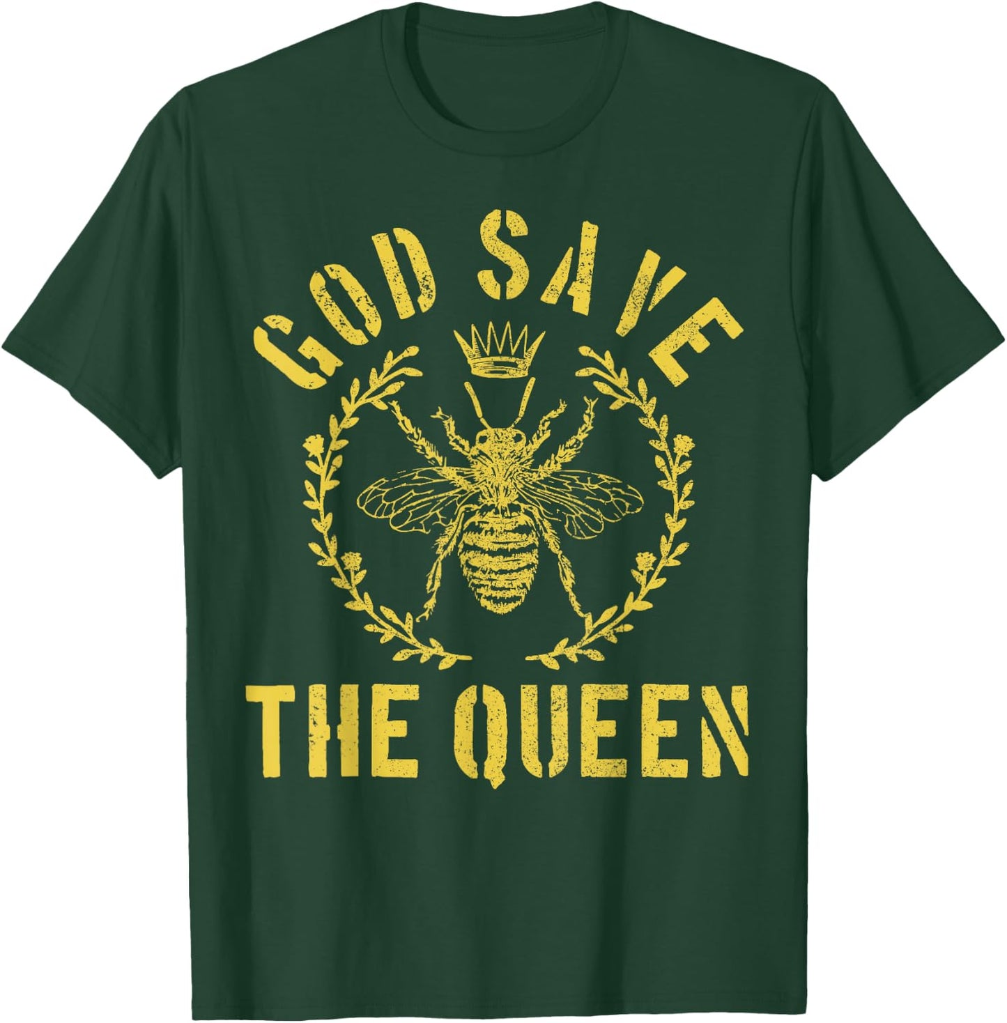 God Save The Queen Bee Funny Beekeeper Gift T-Shirt - T-Shirt | Forest