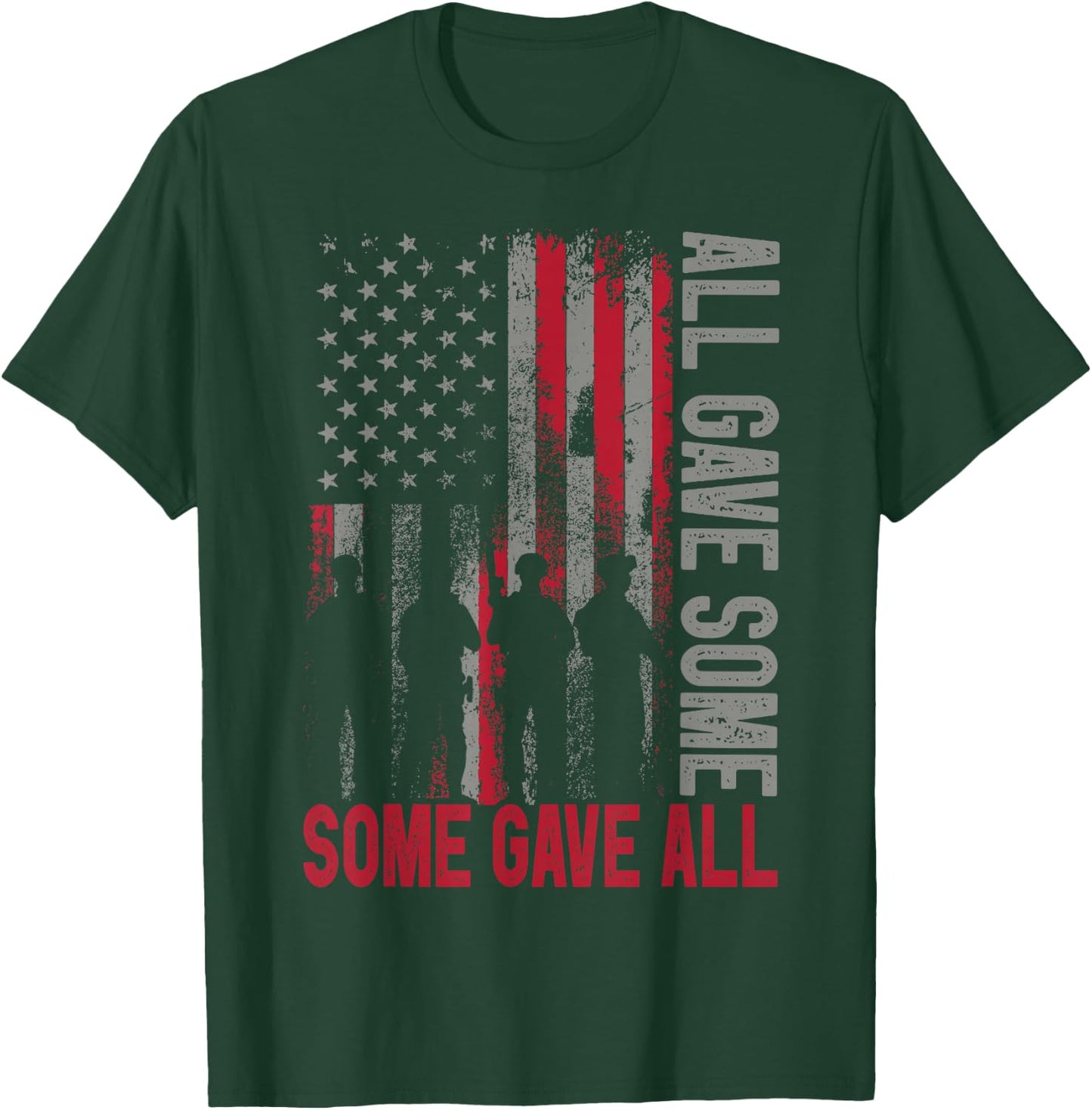 Memorial Day 2022 Shirt All Gave Some Some Gave All Veteran T-Shirt - T-Shirt | Forest