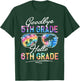 Tie dye Goodbye 5th Grade Hello 6th Grade Summer Student Kid T-Shirt - T-Shirt | Forest