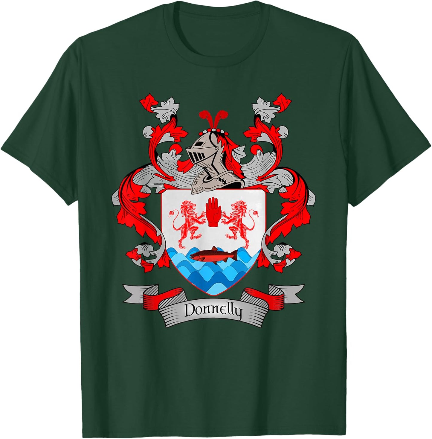 Donnelly Coat of Arms | Donnelly Surname Family Crest T-Shirt - T-Shirt | Forest