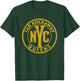 Far Rockaway Queens NYC Circle Sign Distressed Amber Print T-Shirt - T-Shirt | Forest