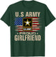 Vintage U.S Army Proud Girlfriend With American Flag T-Shirt - T-Shirt | Forest