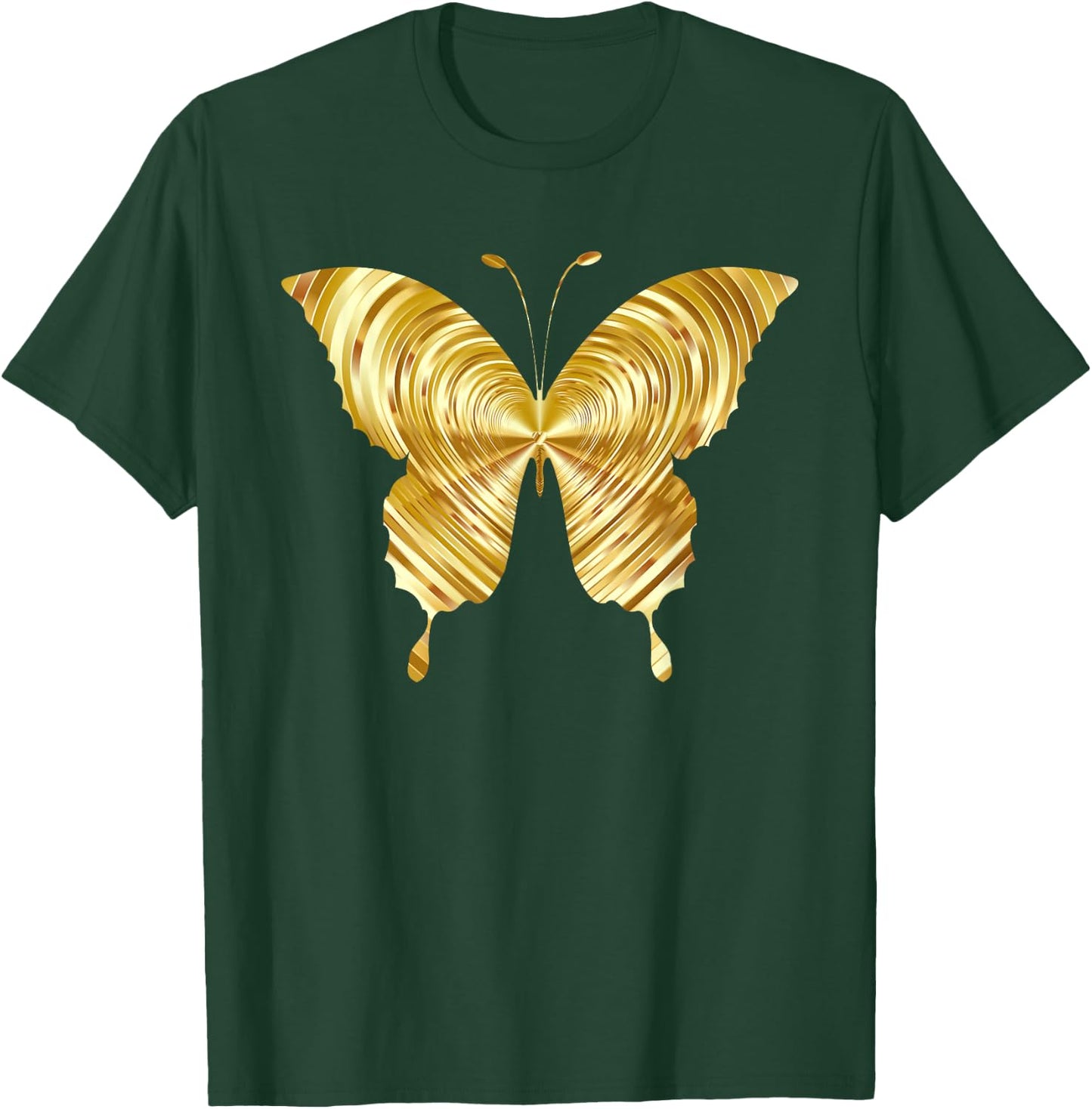 Cute Butterfly of Gold Very Beautiful for Butterfly Lovers T-Shirt - T-Shirt | Forest