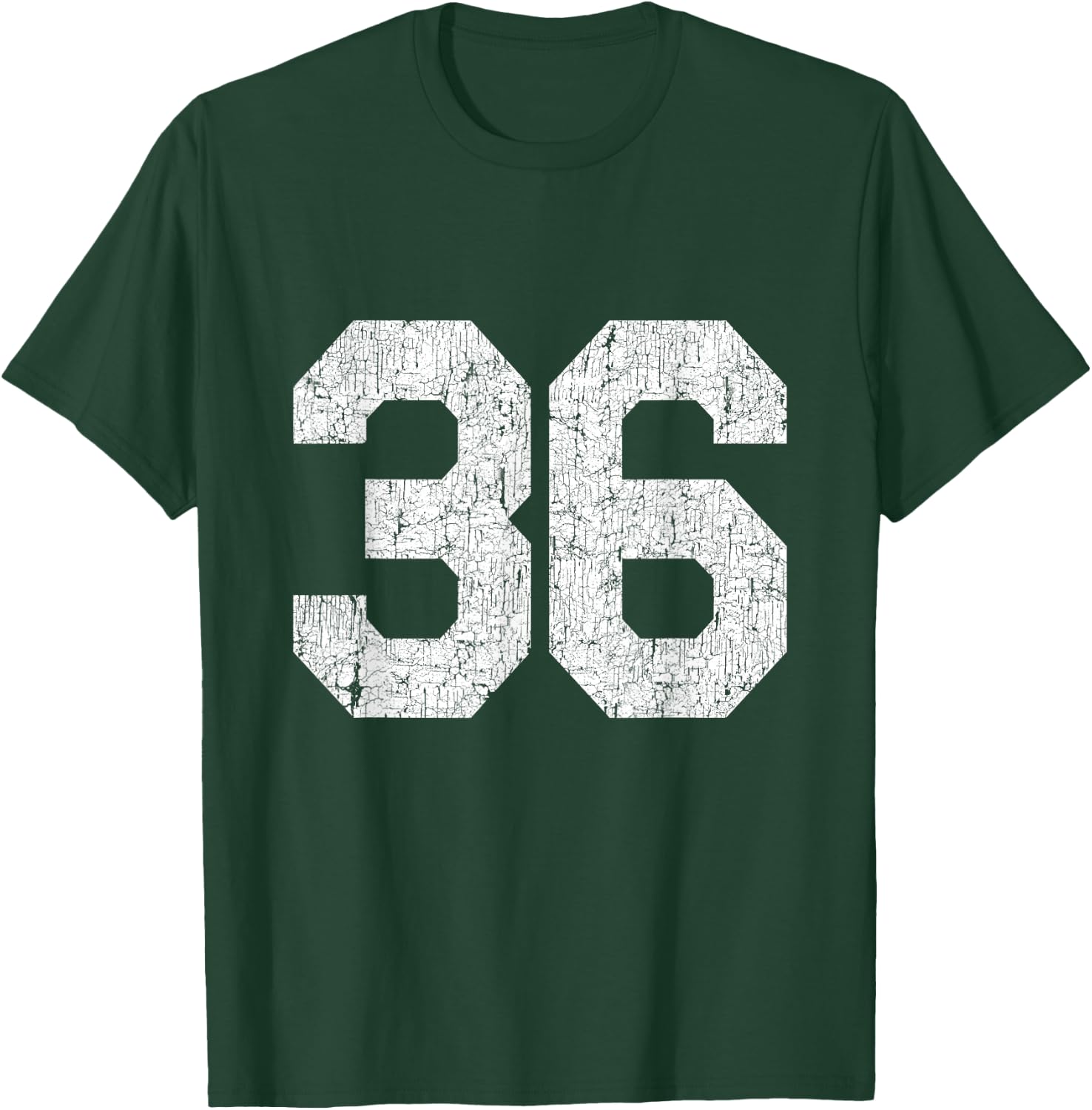 Jersey Uniform Number #36, 36th Birthday T-Shirt - T-Shirt | Forest