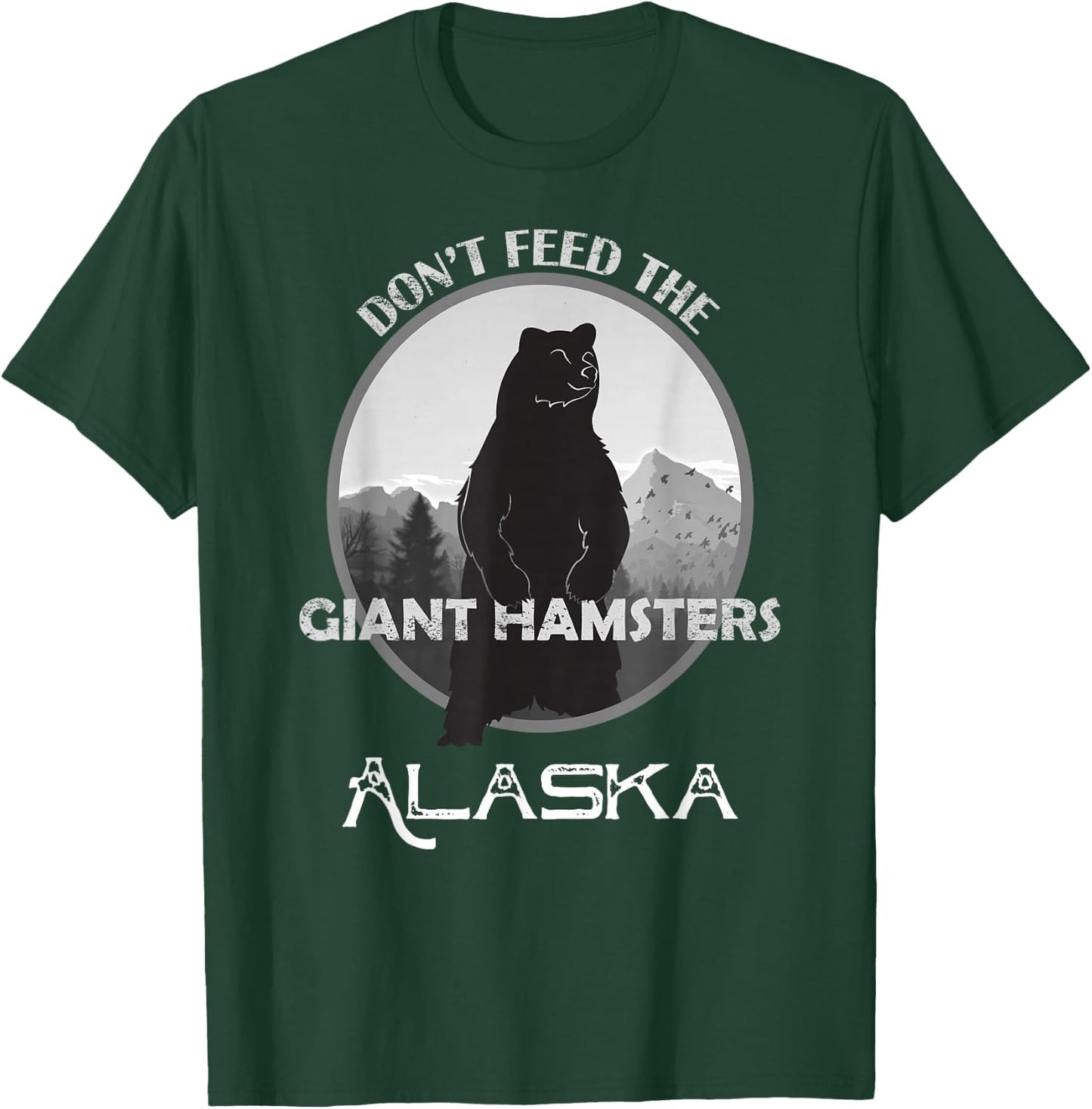 Funny Alaska Grizzly Bear Gift Kodiak Grizzlies Souvenir T-Shirt - T-Shirt | Forest
