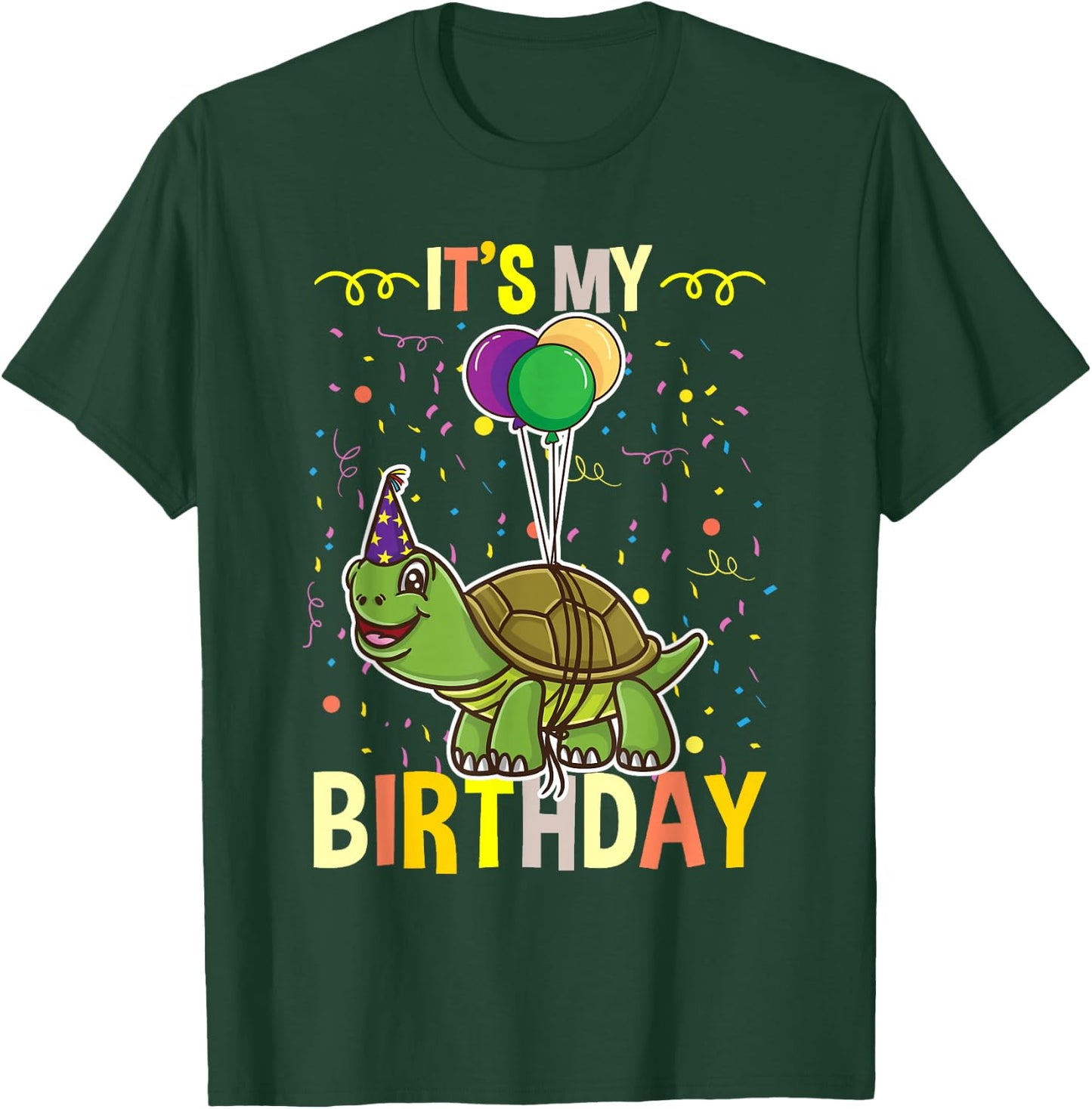 Its My Birthday Turtle T-Shirt - T-Shirt | Forest
