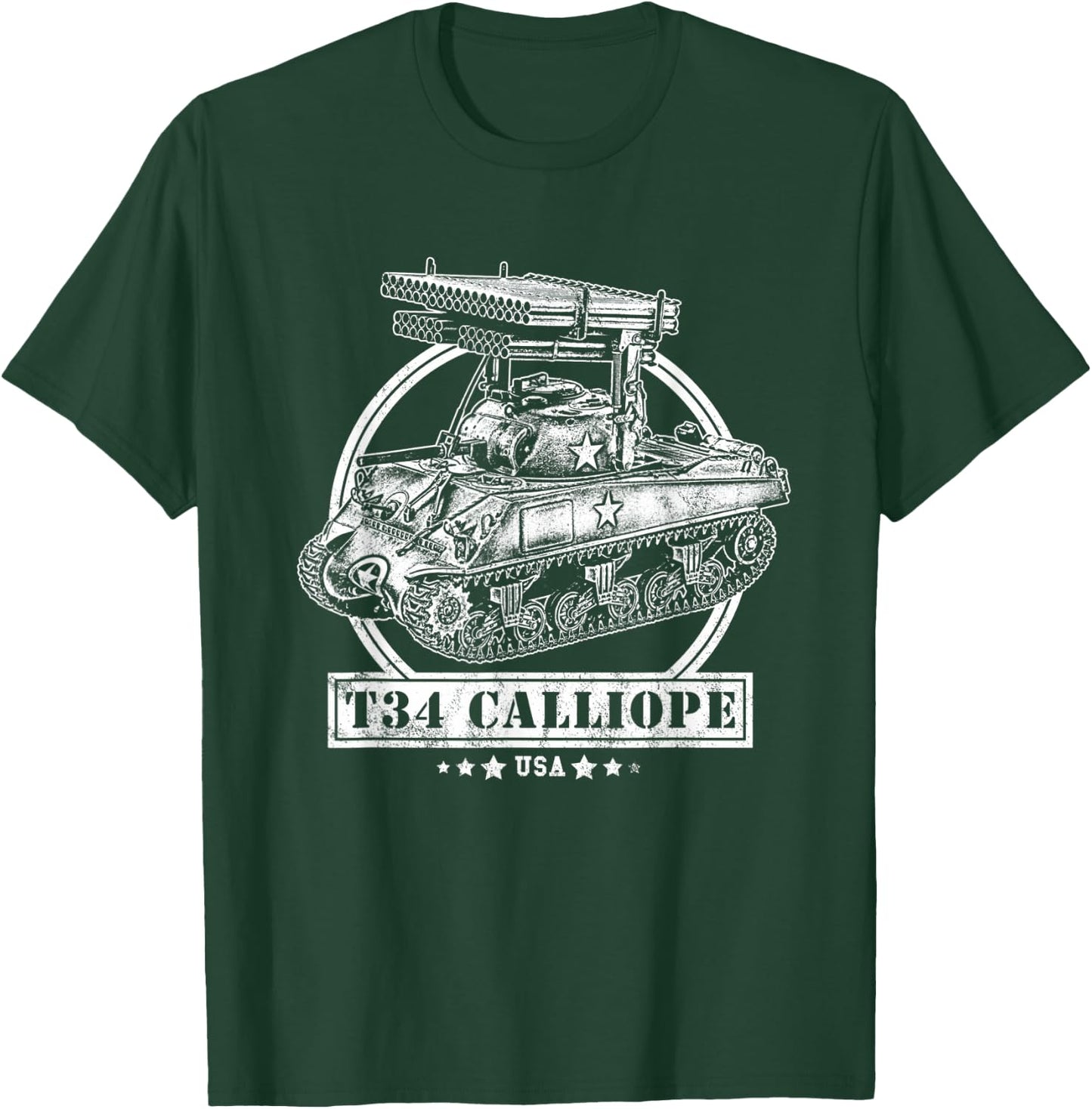 T34 Sherman Calliope T-Shirt - T-Shirt | Forest