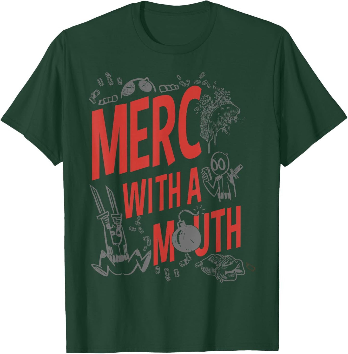 Marvel Deadpool Merc With A Mouth T-Shirt - T-Shirt | Forest