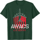 E-3 Sentry AWACS - US Flag Military Airplane Pilot T-Shirt - T-Shirt | Forest