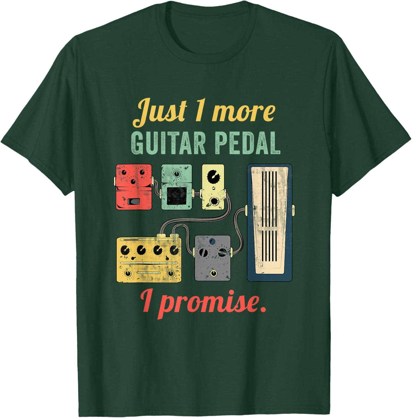 Amplifier Electric Bass Acoustic Amp Musician Gift Guitar Player Pedal Board - Black, Small, -Adults, Short Sleeve, , Classic Fit, Polyester 60% Cotton 40% T-Shirt - T-Shirt | Forest