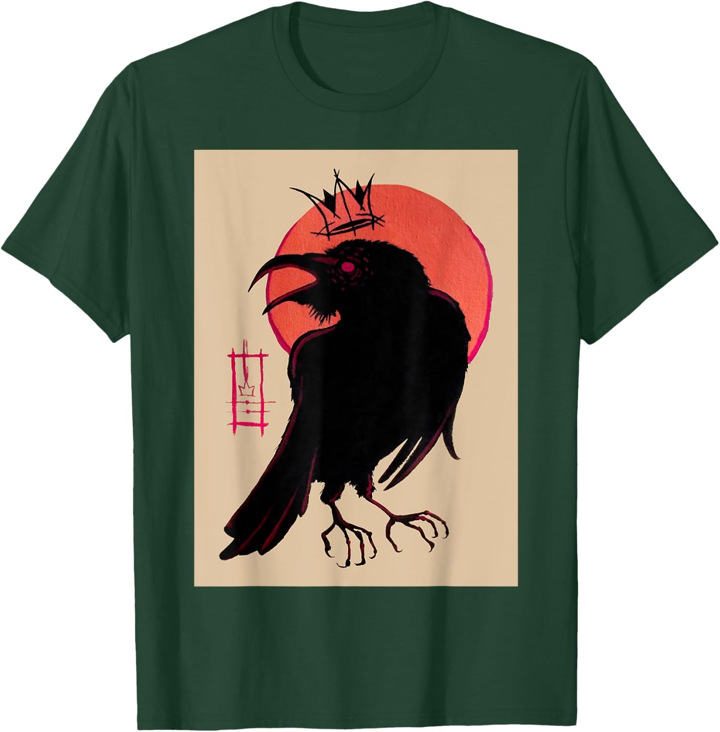 King of the Corvids for Fans of Crows and Ravens T-Shirt - T-Shirt | Forest