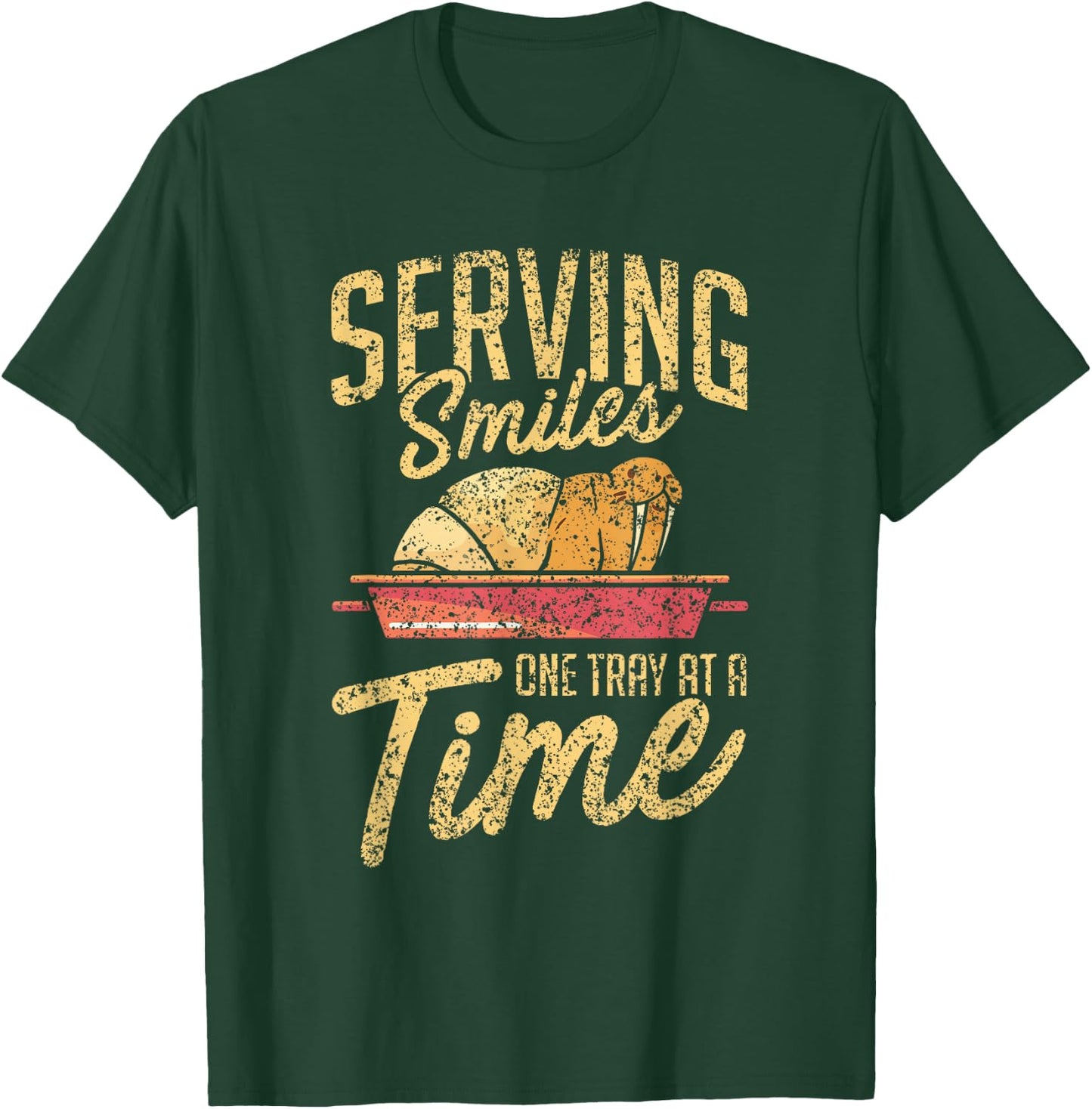 For A Smile, A Tray After The Other School T-Shirt - T-Shirt | Forest