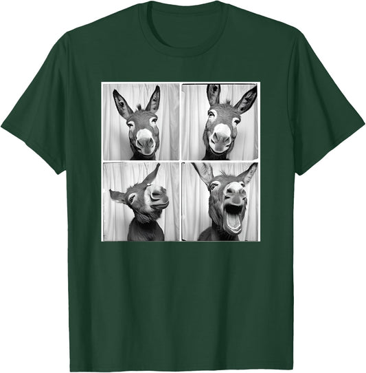 Laughing Donkey Face Quirky Farm Farming Funny Donkey T-Shirt - T-Shirt | Forest
