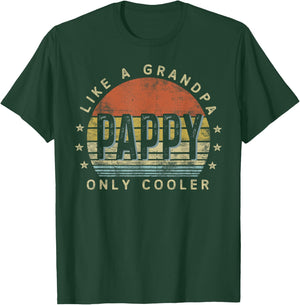 Pappy Like a Grandpa Only Cooler Pappy Gifts Vintage Style T-Shirt - T-Shirt | Forest