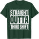Funny Night Shifters 3rd Shift Work Midnight Crew Third T-Shirt - T-Shirt | Forest