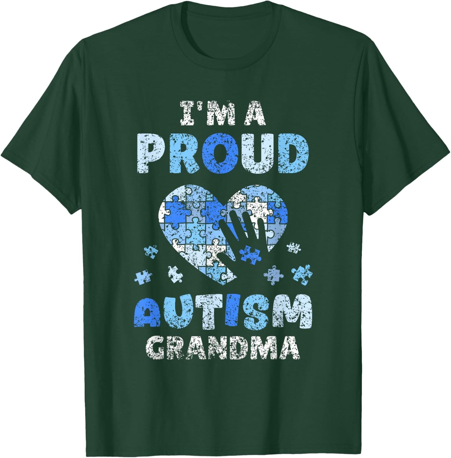 Ich Bin Eine Stolze Autism Grandma Autist Autism T-Shirt - T-Shirt | Forest