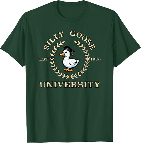 Silly Goose University T-Shirt - T-Shirt | Forest