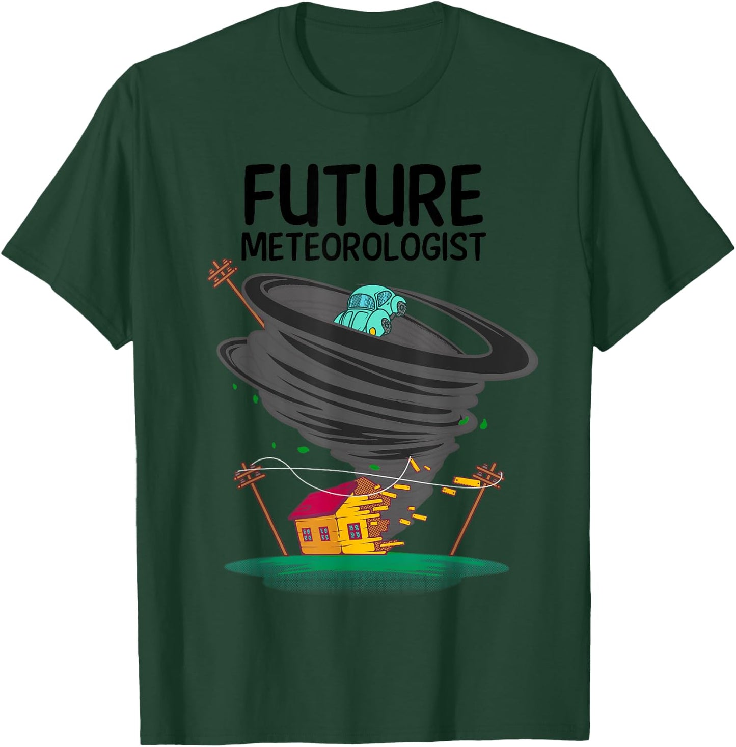 Funny Future Meteorologist Gift Kids Cool Meteorology T-Shirt - T-Shirt | Forest