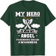 My Hero Is Now My Angel Parkinson's Depression Gray Clouds T-Shirt - T-Shirt | Forest