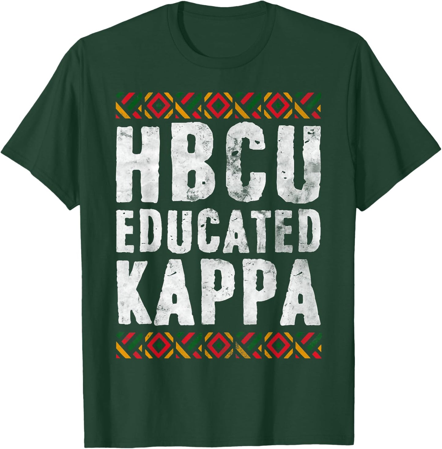 HBCU Educated KAPPA Shirt Historical Black College Alumni T-Shirt - T-Shirt | Forest