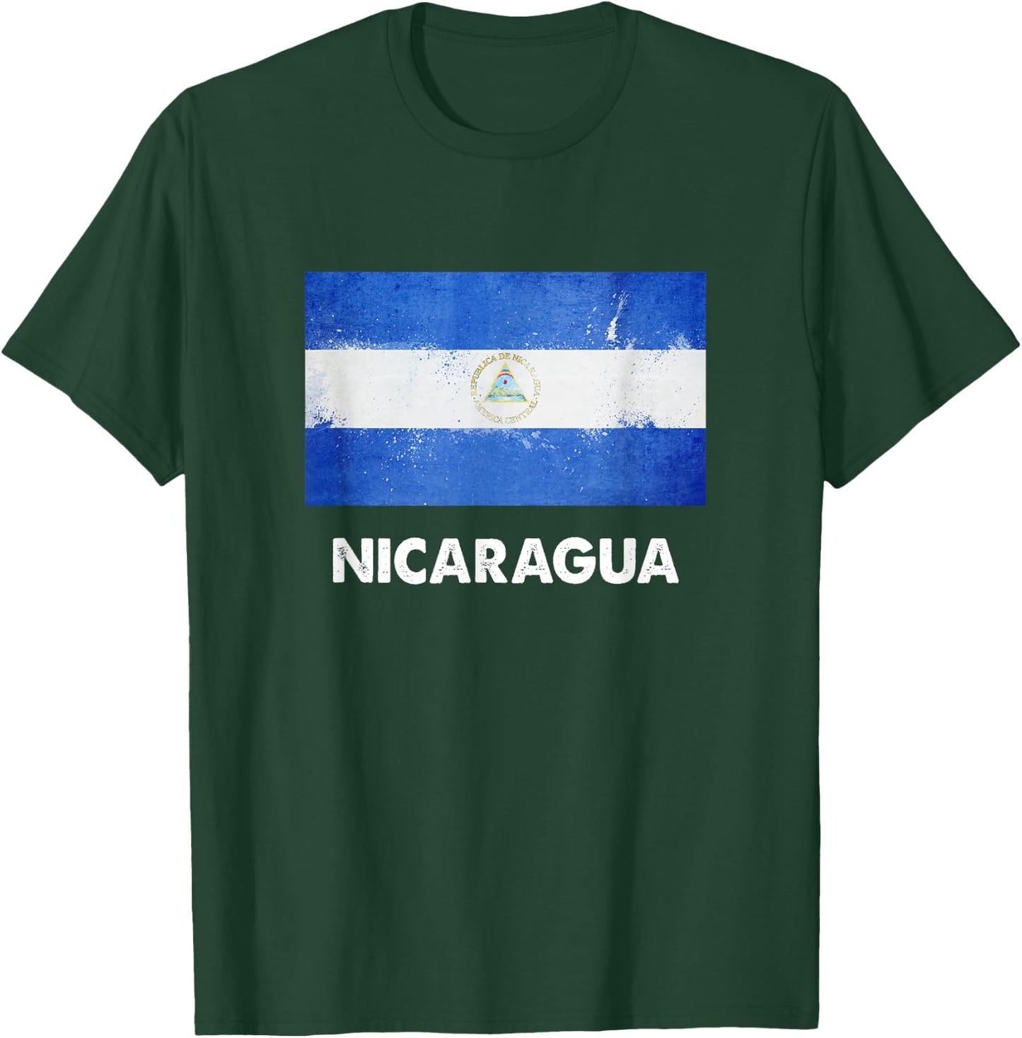 Nicaragua flag shirt, Nicaragua T-Shirt - T-Shirt | Forest