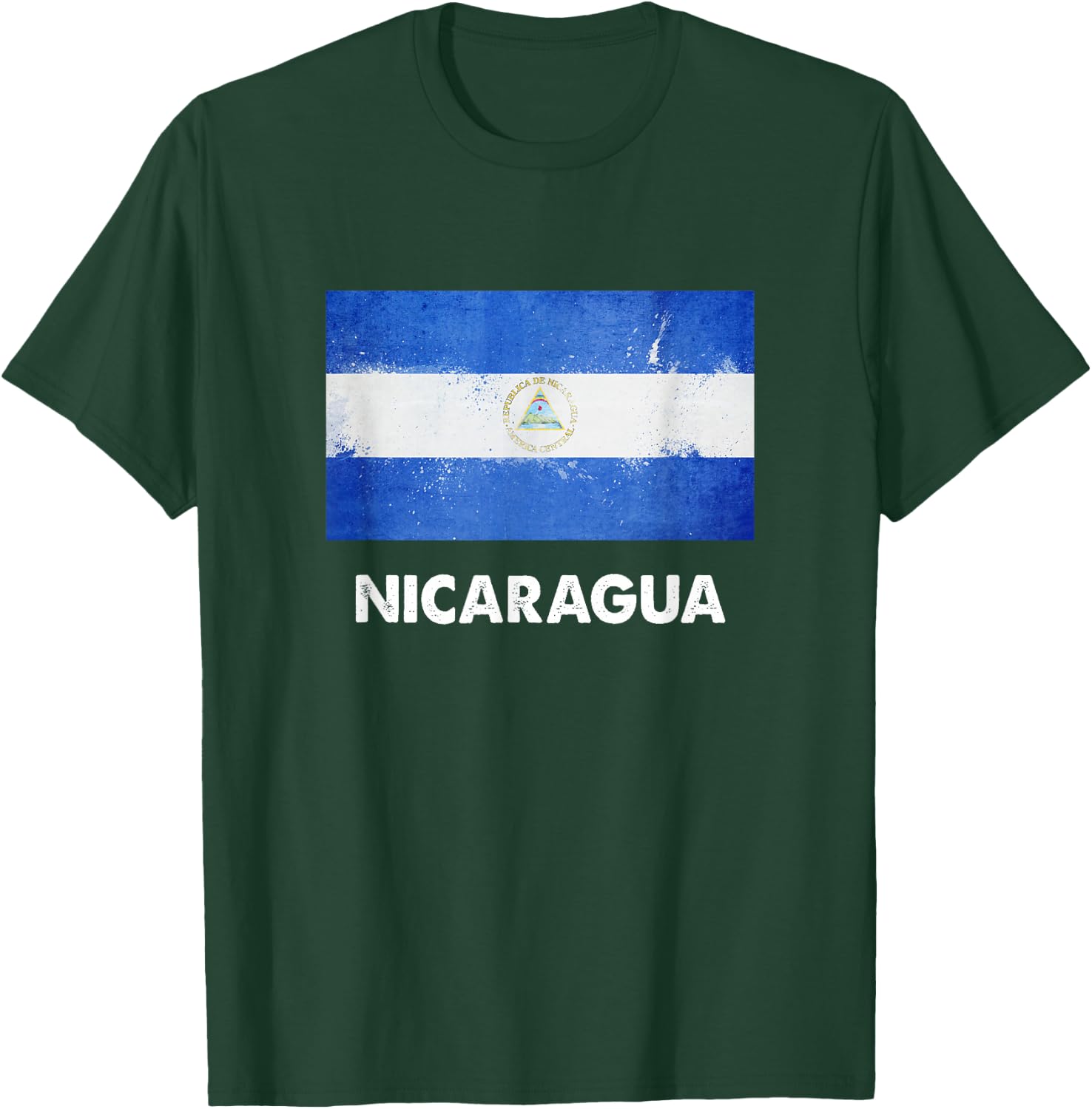 Nicaragua flag shirt, Nicaragua T-Shirt - T-Shirt | Forest