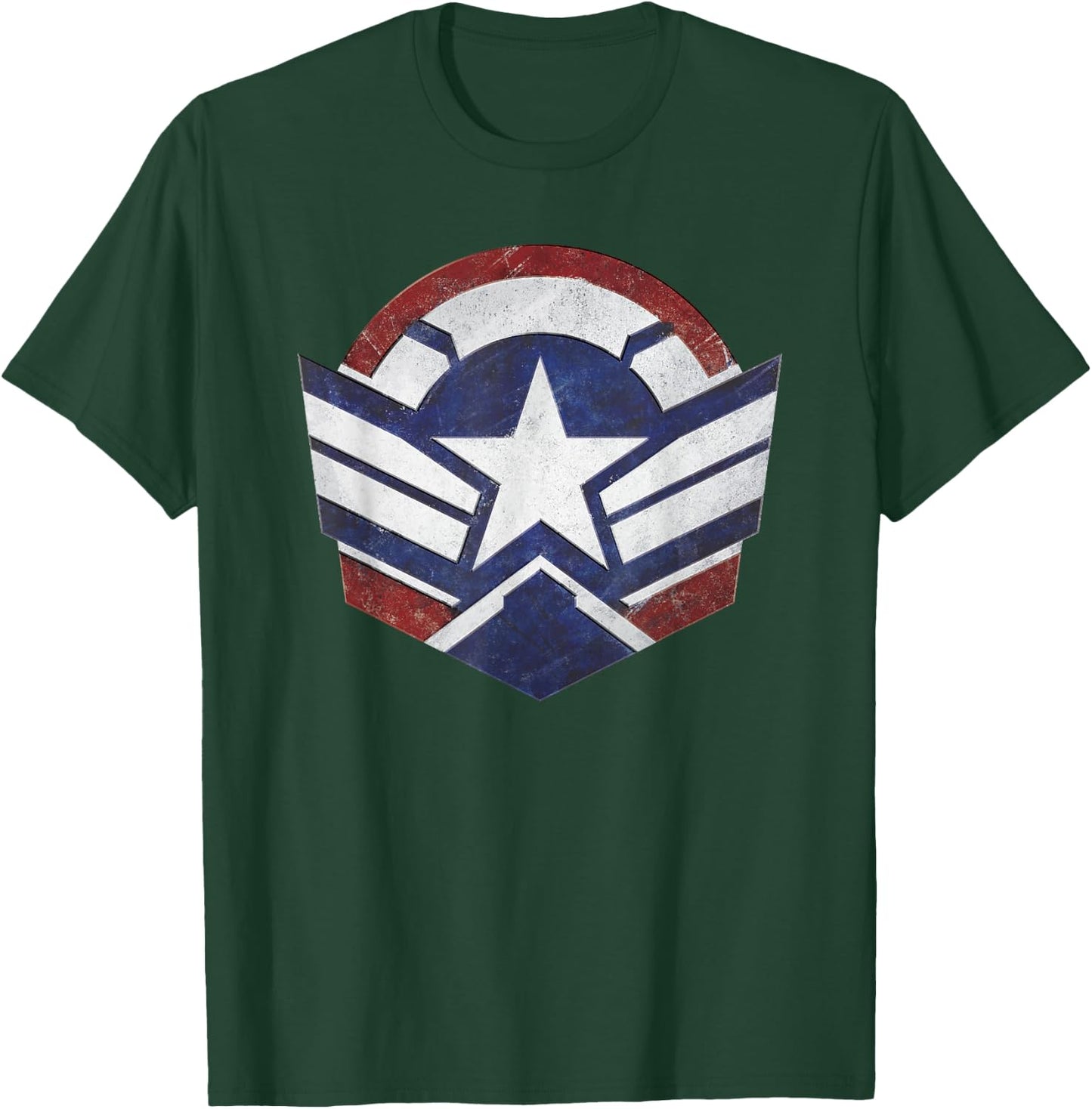 Marvel Falcon Winter Soldier Wings Shield Logo T-Shirt - T-Shirt | Forest