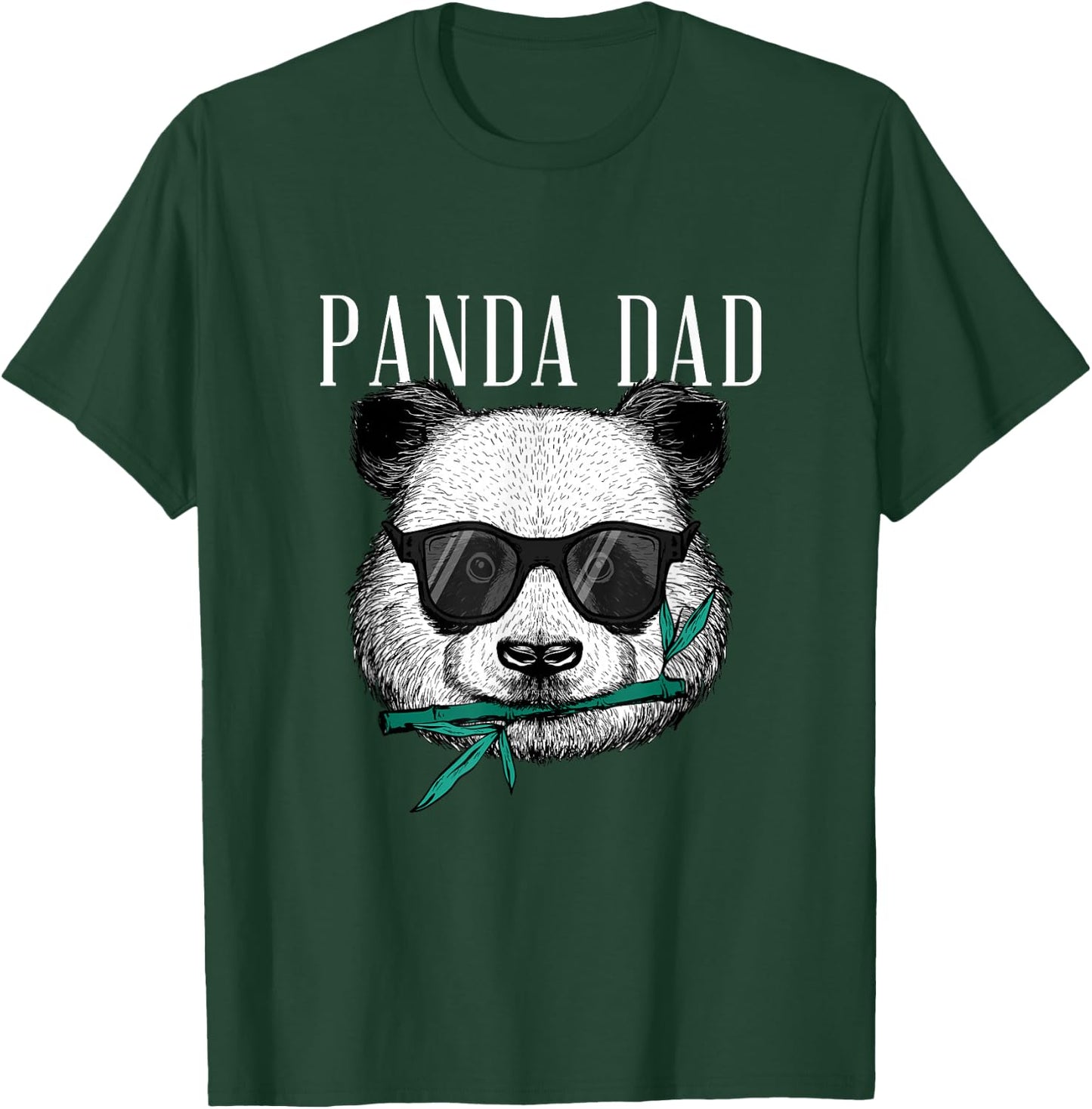 Papa Panda Bear - Coolster Father Funny Father's Day Sunglasses T-Shirt - T-Shirt | Forest