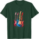 Electric Guitar Boys Guitars For Guitarist Men Retro Band T-Shirt - T-Shirt | Forest