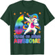 6th Birthday, For Girls, Unicorn, 6 Years Of Being Awesome T-Shirt - T-Shirt | Forest