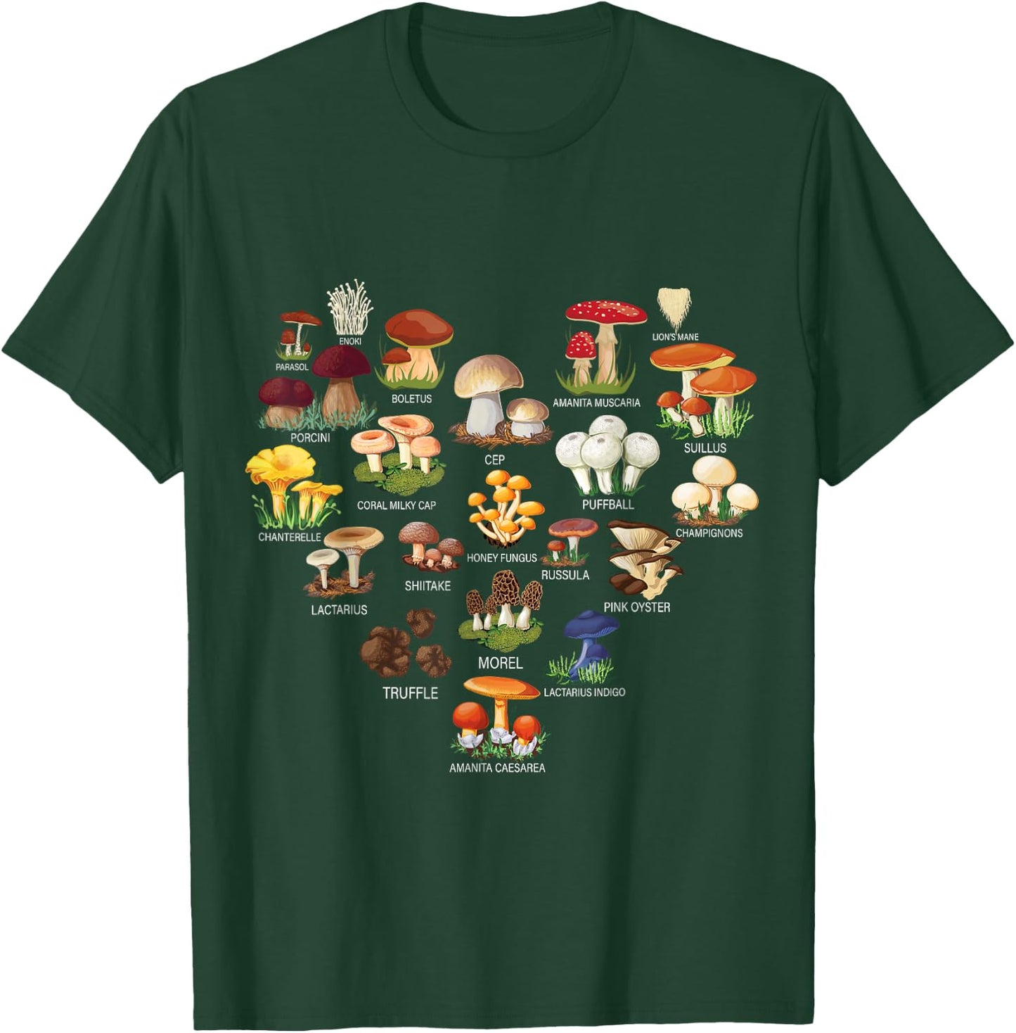Mushroom Mycology Fungi Foraging Mushrooms Whisperer Fungus T-Shirt - T-Shirt | Forest