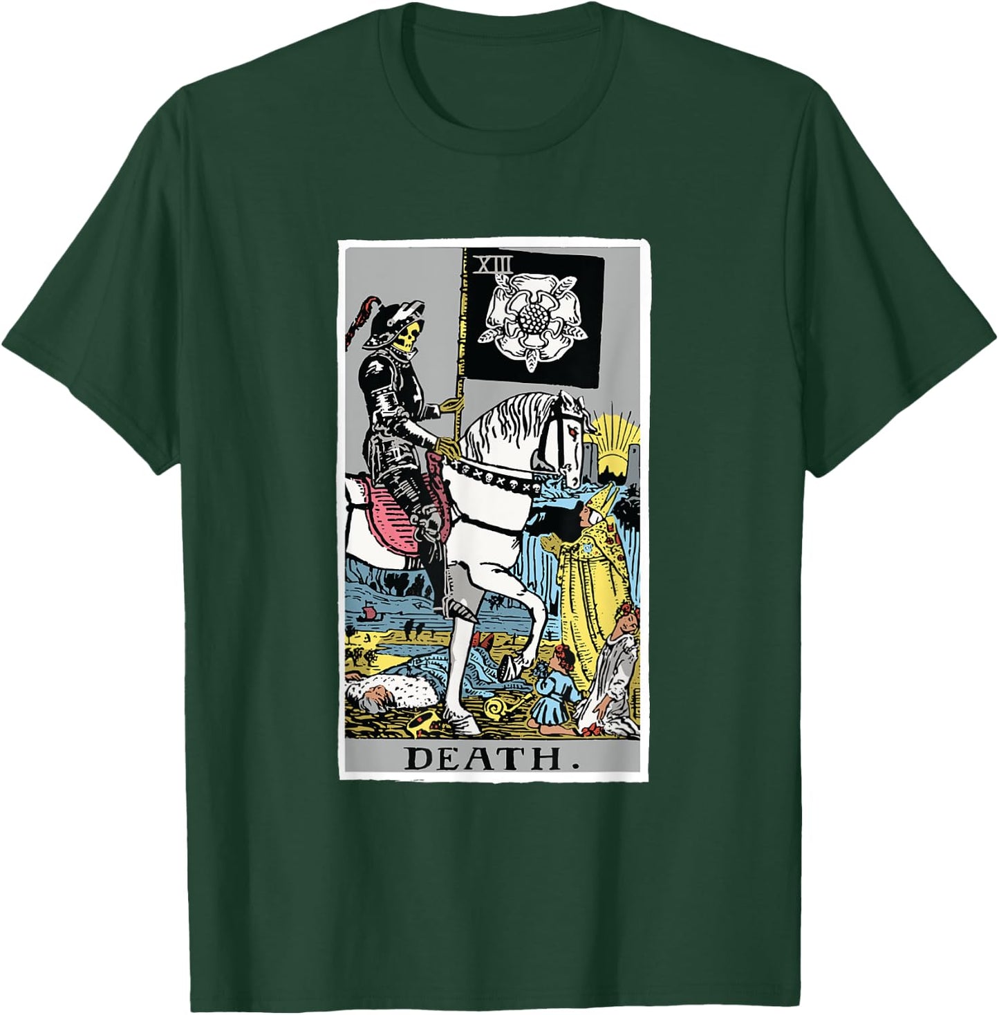 Death Tarot Card Rider Waite T-Shirt - T-Shirt | Forest
