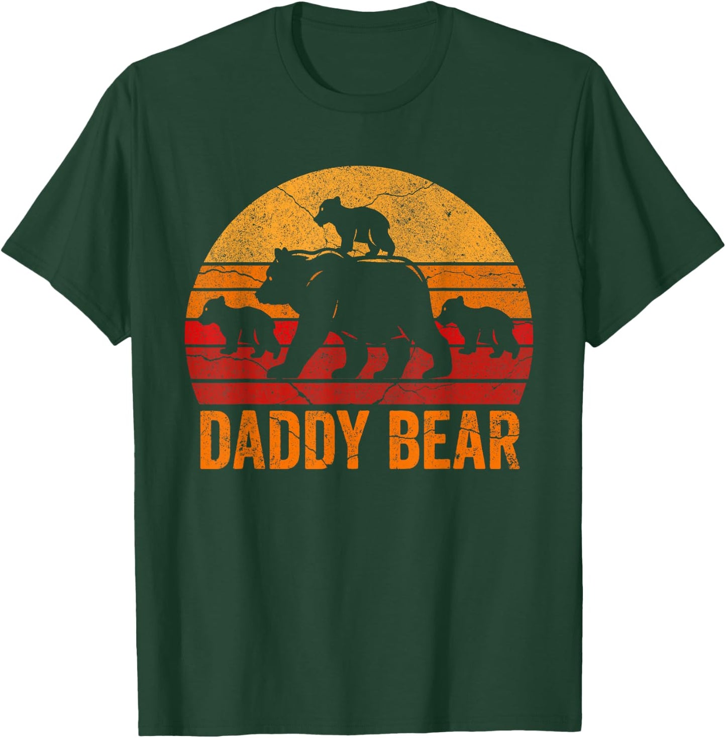 Daddy Bear 3 Kids Daddy Bear 3 Cubs Shirt Dad 3 Kids T-Shirt - T-Shirt | Forest