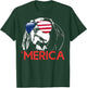 Merica Cavalier King Charles Spaniel American Flag Men T-Shirt - T-Shirt | Forest