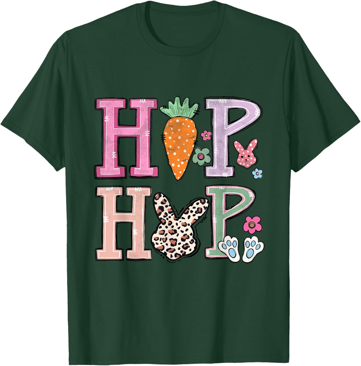 Hip Hop Funny Easter Bunny T-Shirt - T-Shirt | Forest