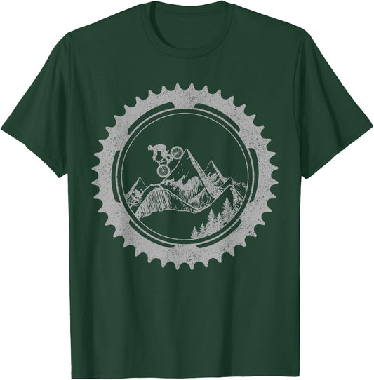 Mountain Bike Downhill MTB Mountain Biker Gift T-Shirt - T-Shirt | Forest