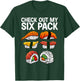 Cool Sushi Women Salmon Sushi Lovers Japanese Food T-Shirt - T-Shirt | Forest