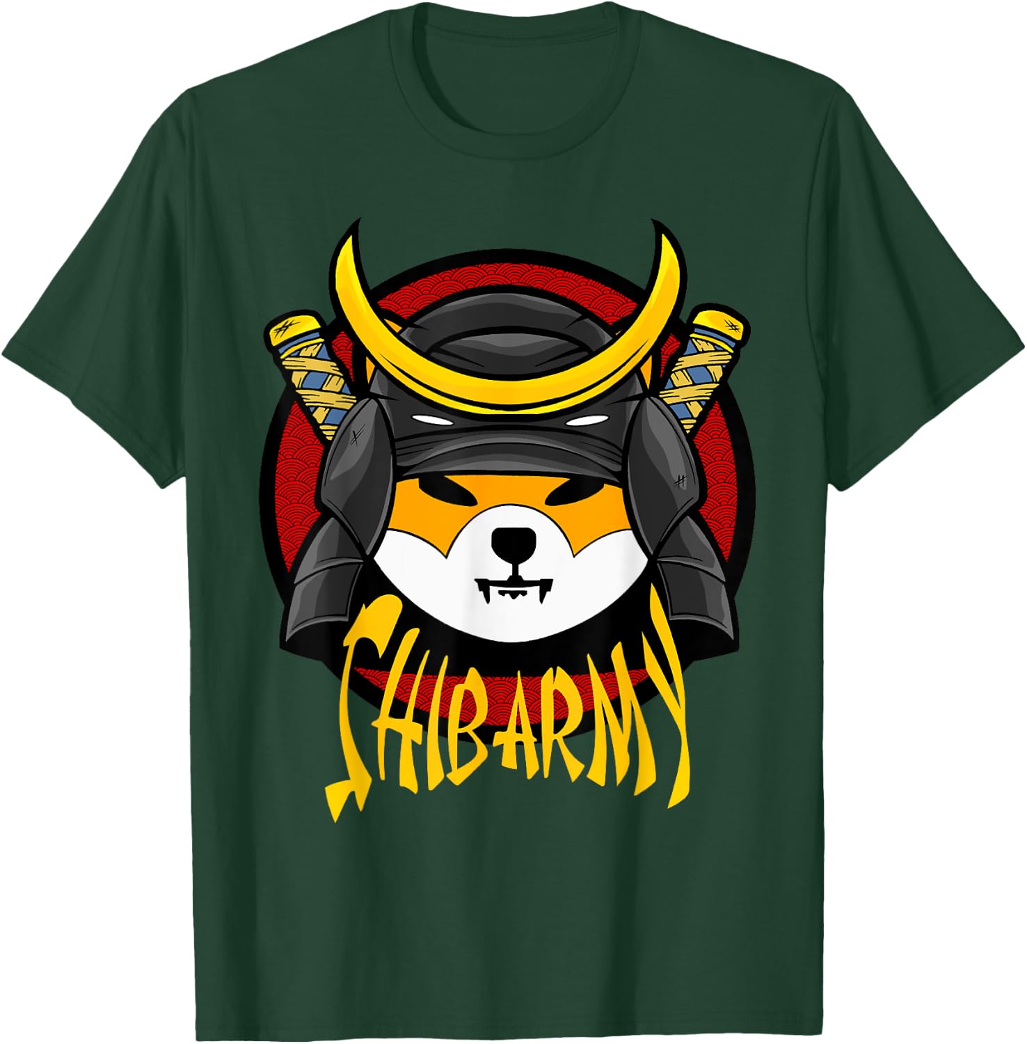 SHIB ARMY Crypto Samurai Shiba Inu coin T-Shirt - T-Shirt | Forest