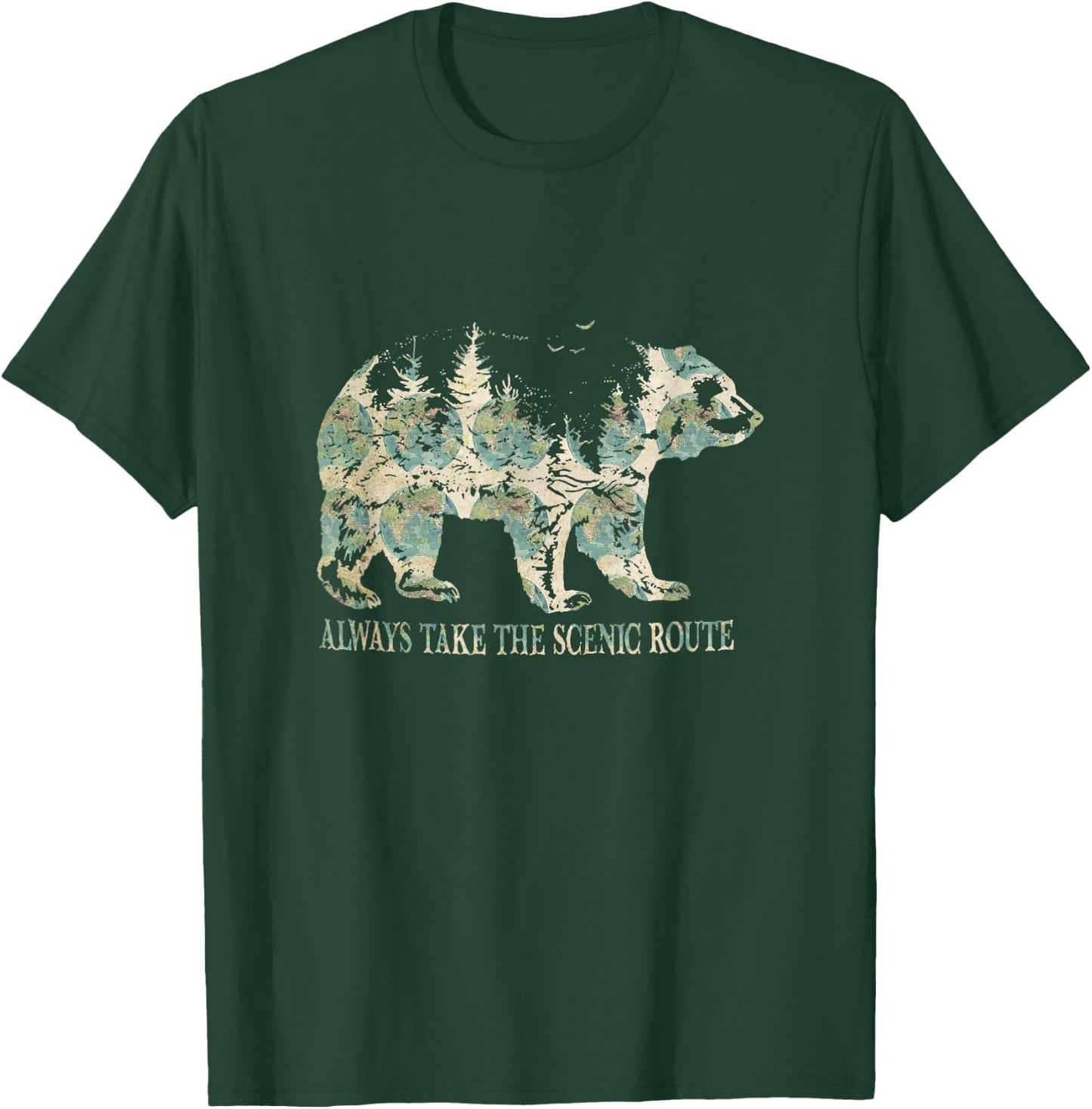 Always Take The Scenic Route T-Shirt - T-Shirt | Forest