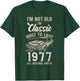 48th Birthday Born 1977 Classic Car T-Shirt - T-Shirt | Forest