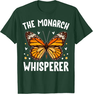 Monarch Butterflies Bugs Entomologists the Monarch Whisperer T-Shirt - T-Shirt | Forest