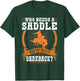 Bucking Bronco Western Rodeo Cowboy Bareback Bronc Riding T-Shirt - T-Shirt | Forest