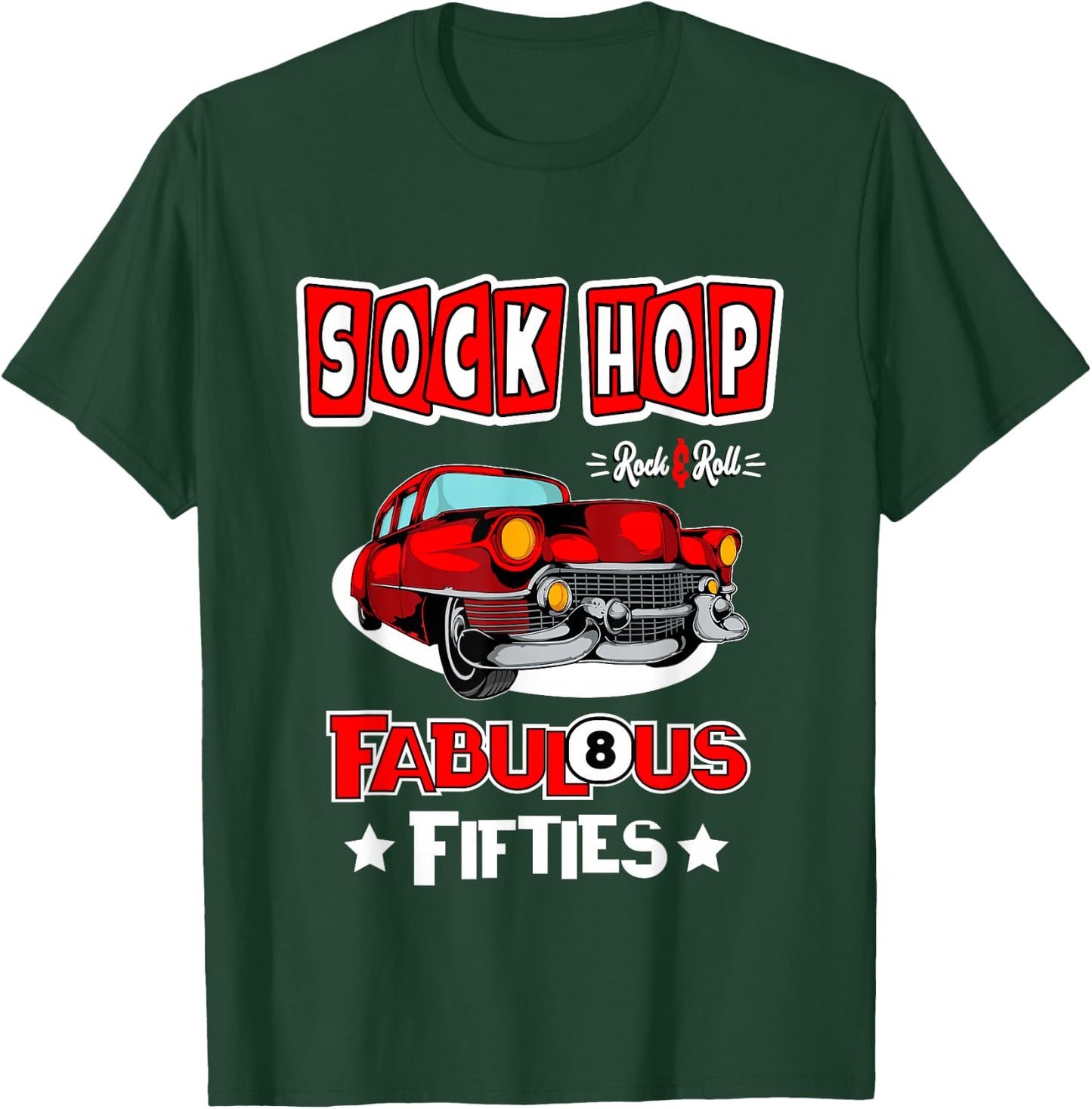 1950s Sock Hop Dance Vintage 50s Costume Rockabilly Party T-Shirt - T-Shirt | Forest