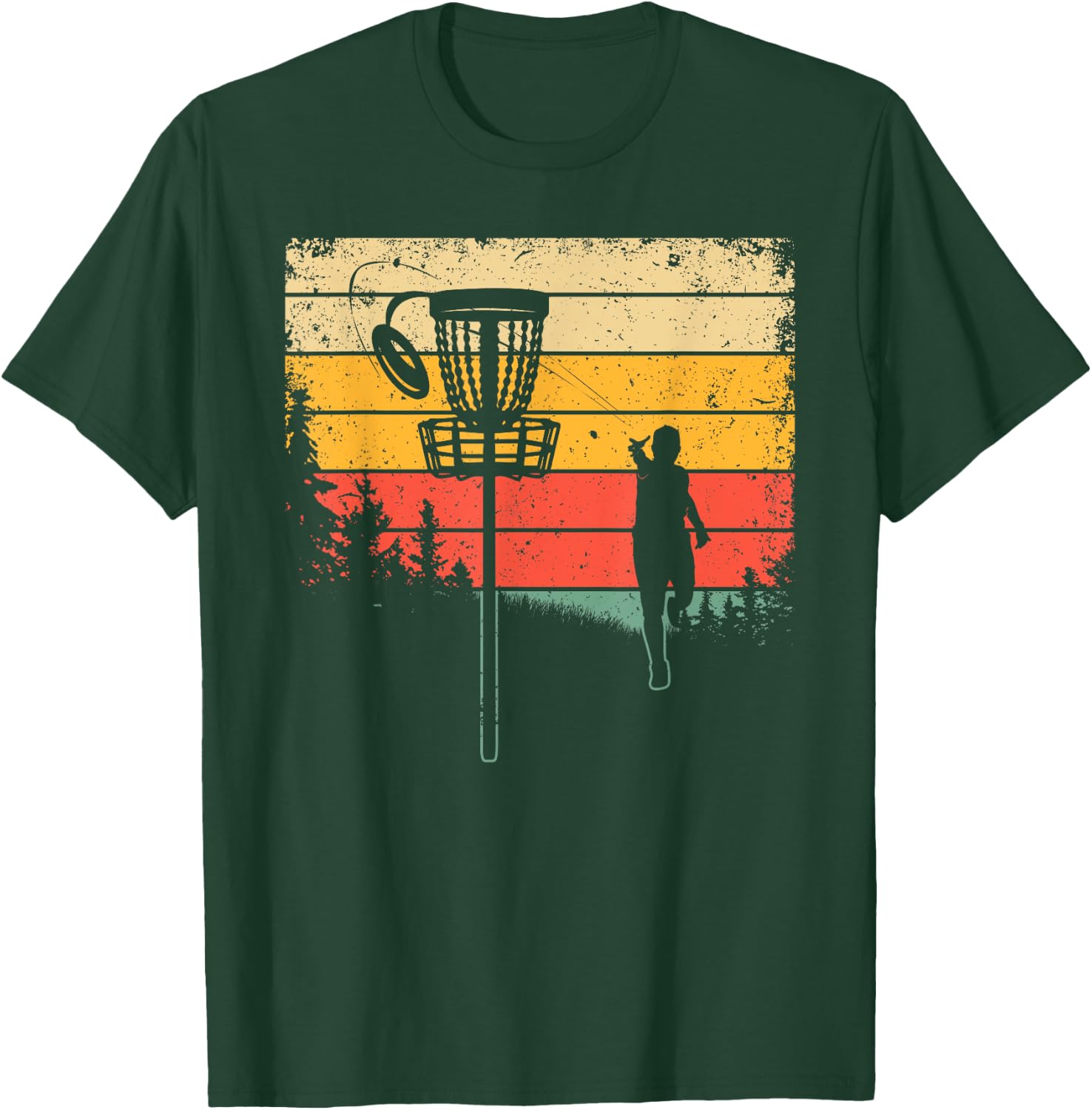 Funny Disc Golf Design Women Kids Disc Golf Lover T-Shirt - T-Shirt | Forest