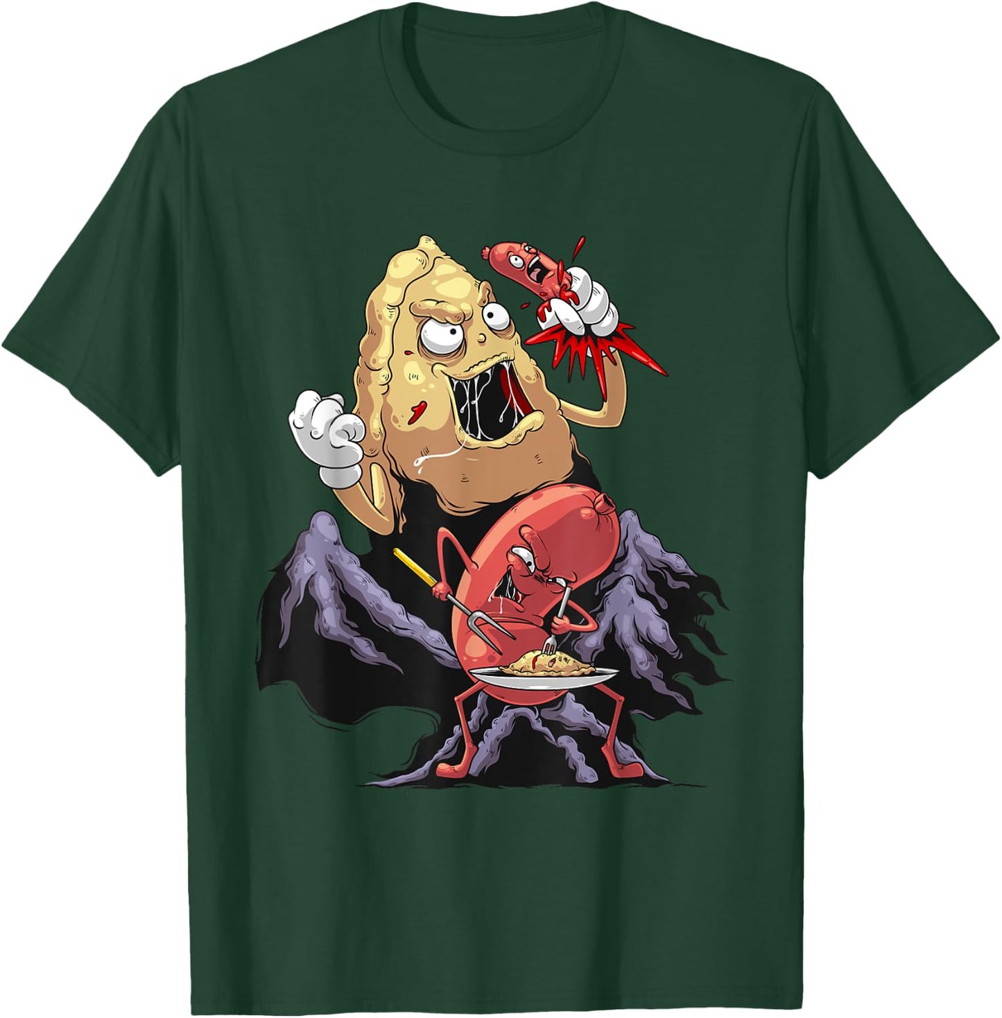 Cool Pierogi And Kielbasa Polish Food | Funny Foodie Gift T-Shirt - T-Shirt | Forest