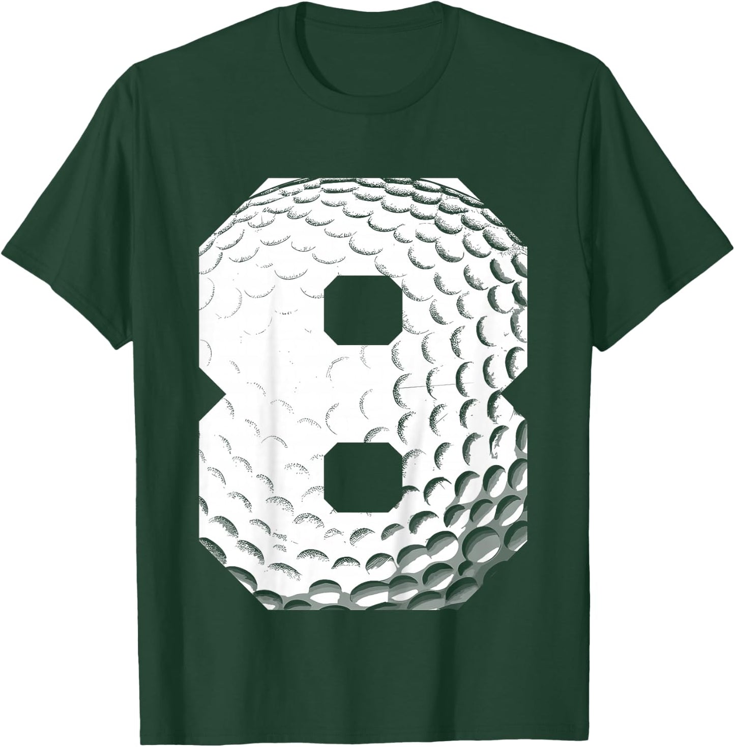 Kids 8th Birthday Boy Golf Player Golf 8 Years Old T-Shirt - T-Shirt | Forest